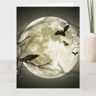 Full Moon Halloween Card