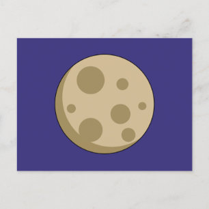 Full Moon Holiday Postcard