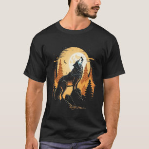 Full Moon Howling Wolf Wolves 1 T-Shirt