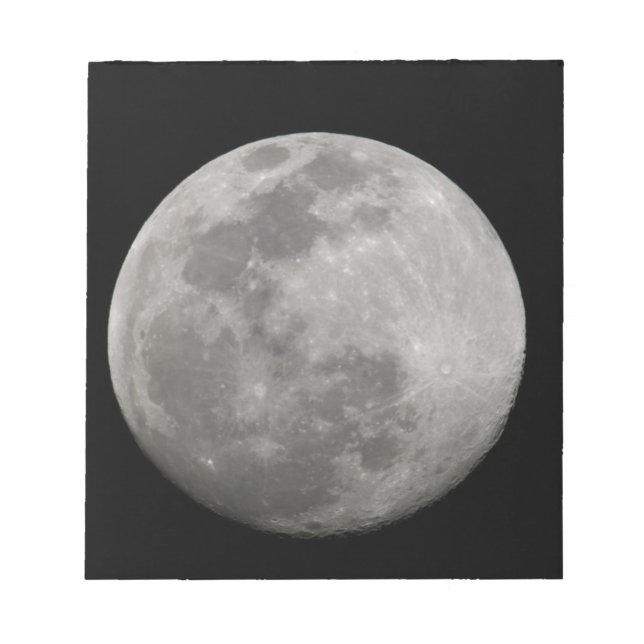 Full moon in black and white. Credit as: Arthur Notepad (Front)