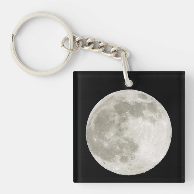 Full Moon  Key Ring (Front)