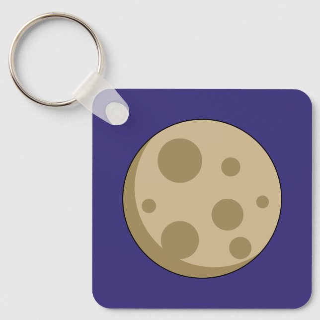 Full Moon Key Ring (Front)