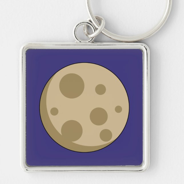 Full Moon Key Ring (Front)