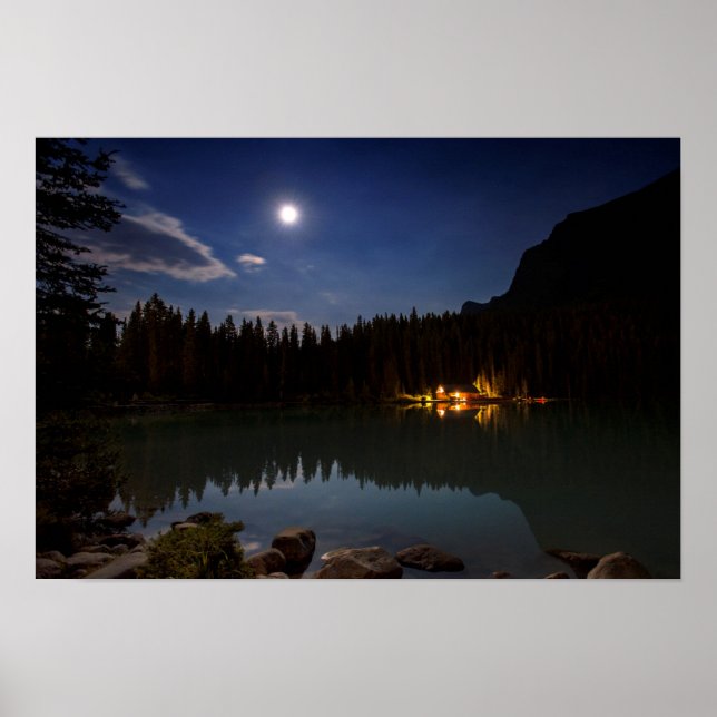 Full Moon | Lake Louise, Canada Poster (Front)