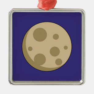 Full Moon Metal Tree Decoration