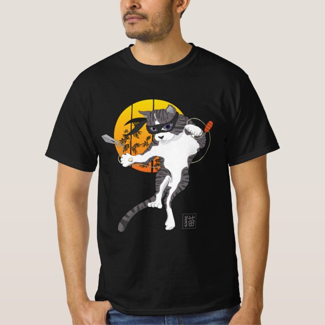 Full moon mission: Cat Ninja T-Shirt (Front)