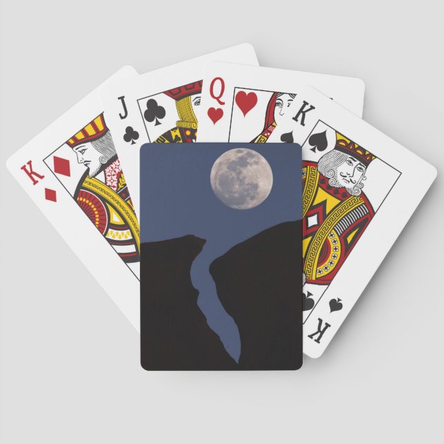 Full Moon | Monument Valley, Arizona Playing Cards (Back)