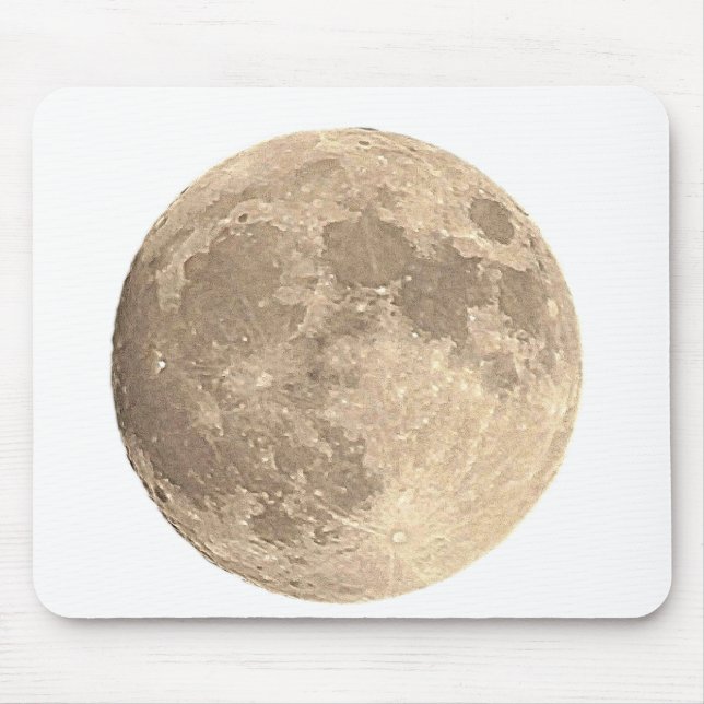 Full Moon Mouse Pad (Front)