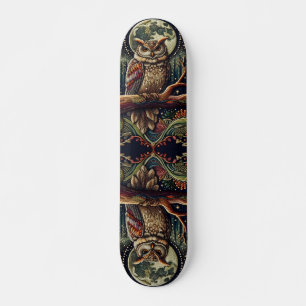 Full Moon Mystical Night Owl Skateboard