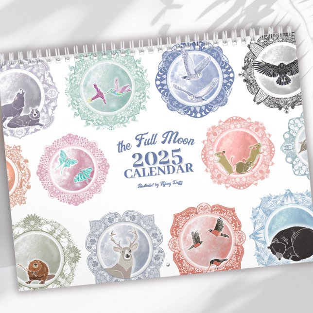 Full Moon Names Illustrated Art Calendar (Creator Uploaded)