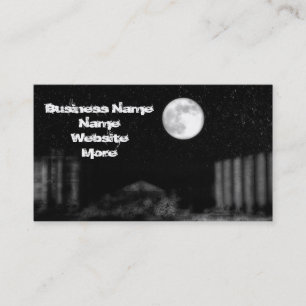 Full Moon Night Business Card
