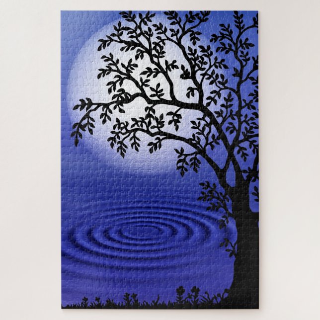 Full Moon Night Puzzle (Vertical)