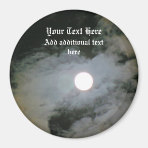 Full Moon Night Sky Personalised Magnet