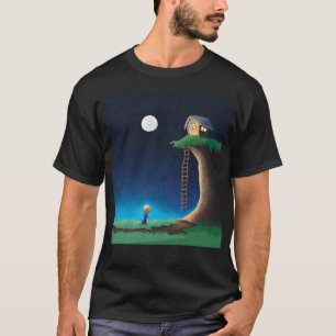 Full Moon Night Sky T-Shirt
