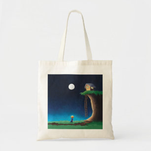 Full Moon Night Sky Tote Bag