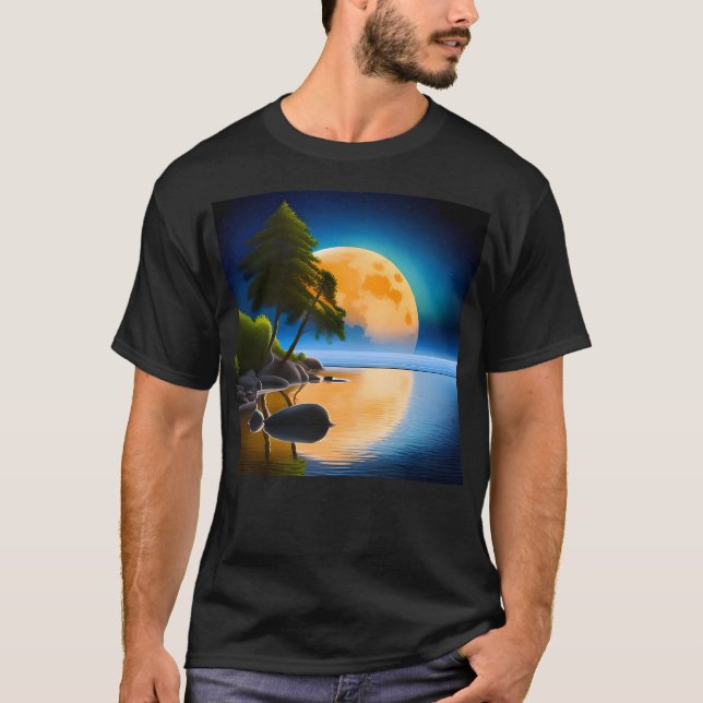 Full Moon Night T-Shirt (Front)