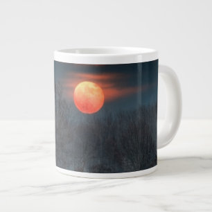 Full Moon November in Scalenghe, Italy Large Coffee Mug