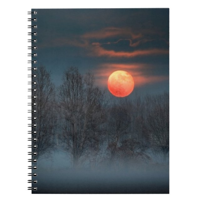 Full Moon | November in Scalenghe, Italy Notebook (Front)