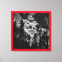 Full Moon On A Cloudy Night Abstract art Poster