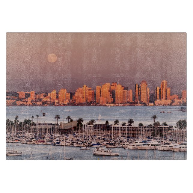 Full Moon over San Diego Cutting Board (Front)