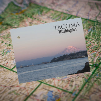 Full Moon Over Tacoma, Washington Travel Postcard