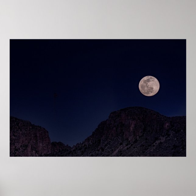 FULL MOON OVER THE MOUNTAIN POSTER (Front)