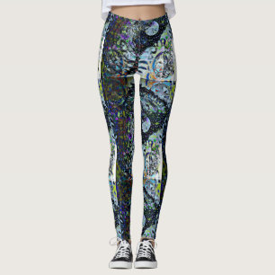 Full Moon Owl Night Patterned Leggings