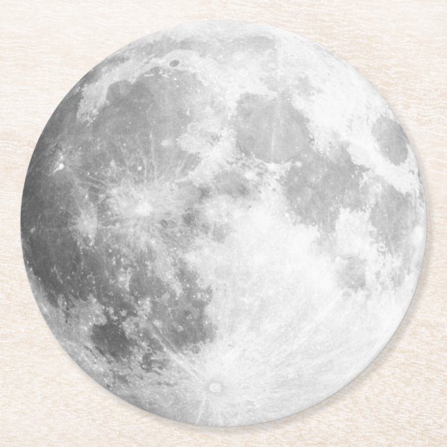 Full Moon Paper Coasters (Front)