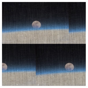 Full moon partially obscured by atmosphere fabric