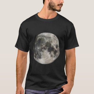 Full Moon Phase Space Love Photography Astronomy T-Shirt