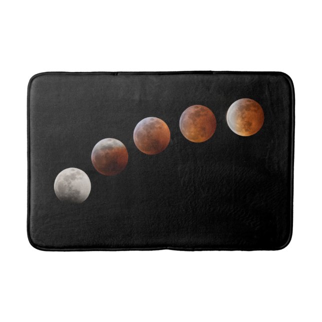 Full Moon Phases Total Lunar Eclipse | Colorado Bath Mat (Front)