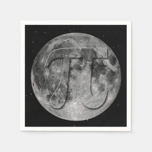 Full Moon Pi Day Fun Napkin