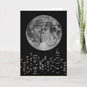 Full Moon Pi In The Sky Card