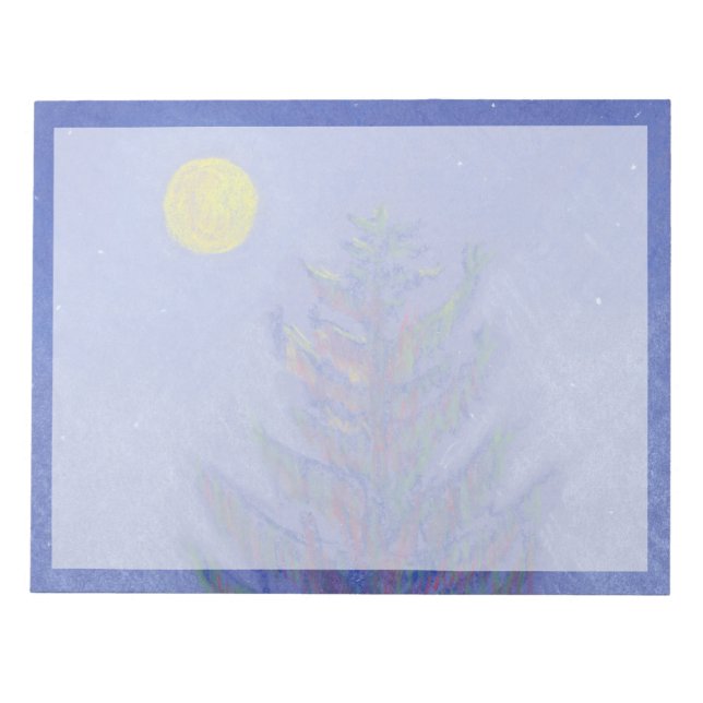 Full Moon Pine Notepad (Front)