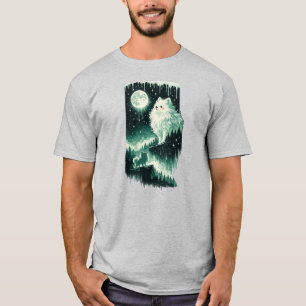 Full Moon Pomeranian Forest Wolf Spirit Parody T-Shirt