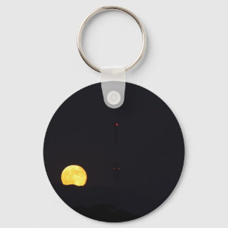 Full Moon Rise Key Ring