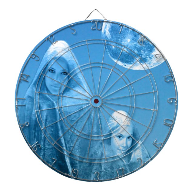 Full Moon Rising Dartboard (Front)