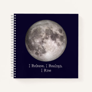Full Moon Ritual I Release I Realign I Rise Notebook