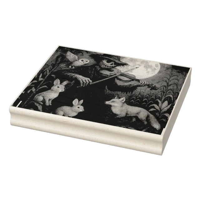 Full Moon Scarecrow Serenade Rubber Stamp (Stamp)