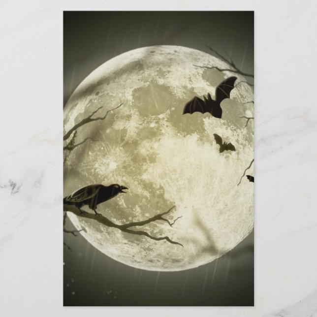 Full Moon Scrapbook paper (Front)