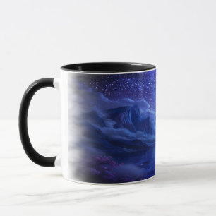 Full Moon Serenity Mug Nature-Inspired Coffee Cup