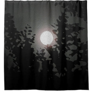 Full Moon Shower Curtain