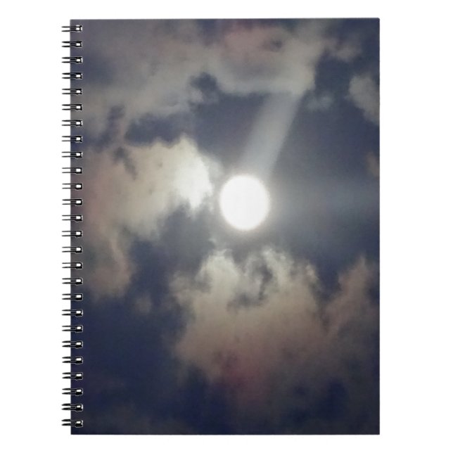 Full Moon Spiral Notebook (Front)