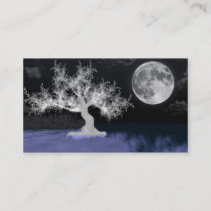 Full Moon Splendour Business Cards, 100 Pack Card