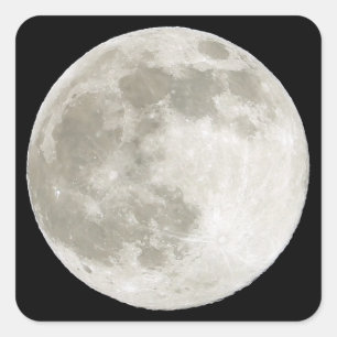 Full Moon  Square Sticker