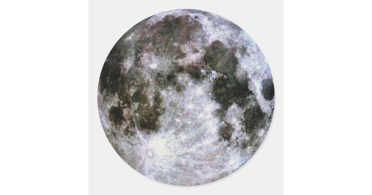 Full Moon Stickers Zazzle.co.nz