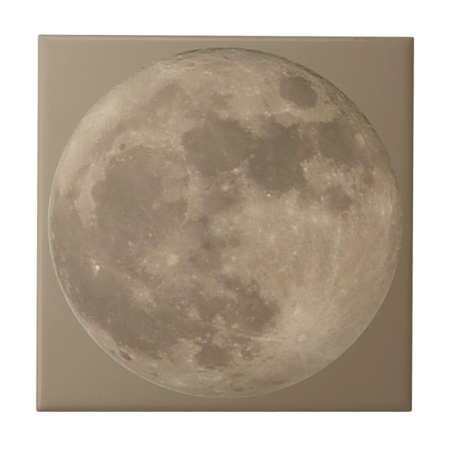 Full Moon Tiles Cool Moon Ceramic Tiles Moon Decor (Front)