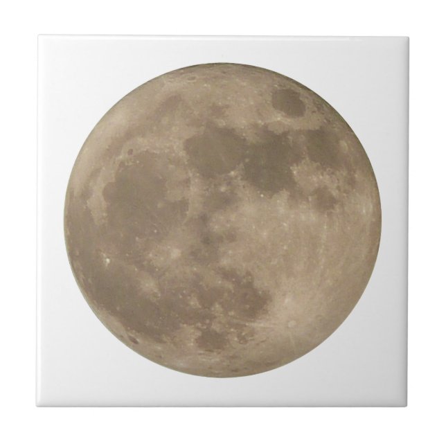 Full Moon Tiles Cool Moon Ceramic Tiles Moon Decor (Front)