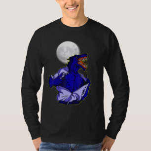 Full moon transforms wild wolf scary jungle world T-Shirt