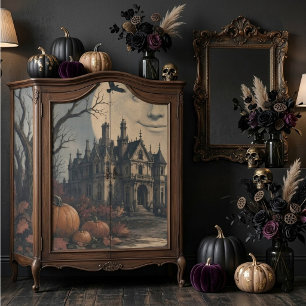 Full Moon Vintage Jack Haunted Mansion Dark Night Tissue Paper